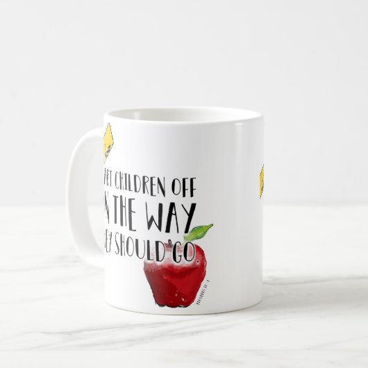 Mok voor basisschoolleraar koffie (Voorkant links)