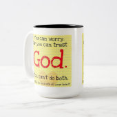 Mok voor Betrouwbare of Trust GOD (Voorkant links)