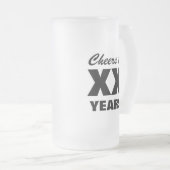 Mok voor bier op jaarbasis voor mannen (Voorkant rechts)