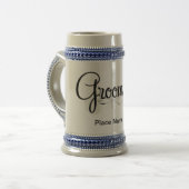 Mok voor bier voor Groomsmen Gift (Voorkant links)