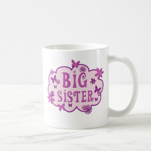 Mok voor Big Sister Pink Flower Butterfly