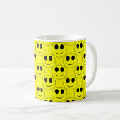 Mok voor Big Yellow Face Allover-Coffee (Voorkant rechts)