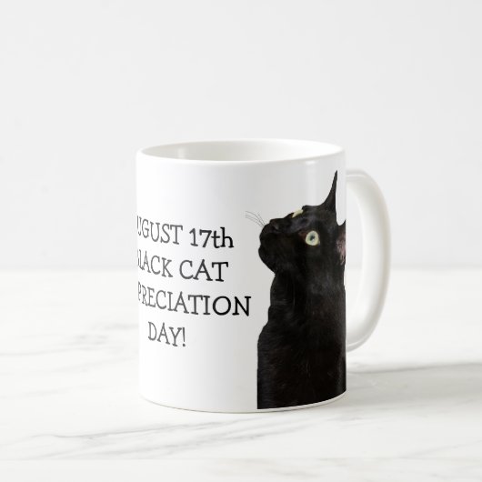 Mok voor Black Cat Appreciation Day (Voorkant rechts)