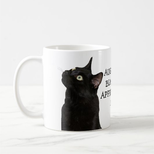 Mok voor Black Cat Appreciation Day (Links)