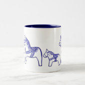 Mok voor blauwe en witte dala paarden (Center)