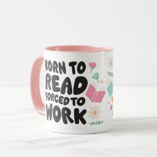 Mok Voor Boekenwurmen Geboren Om Te Lezen