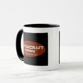 Mok voor boogschieten met zwarte handgreep (Voorkant links)