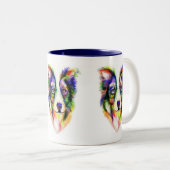 Mok voor Bright Border Collie (Voorkant rechts)