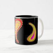 Mok voor Bright paisley koffie (Voorkant rechts)
