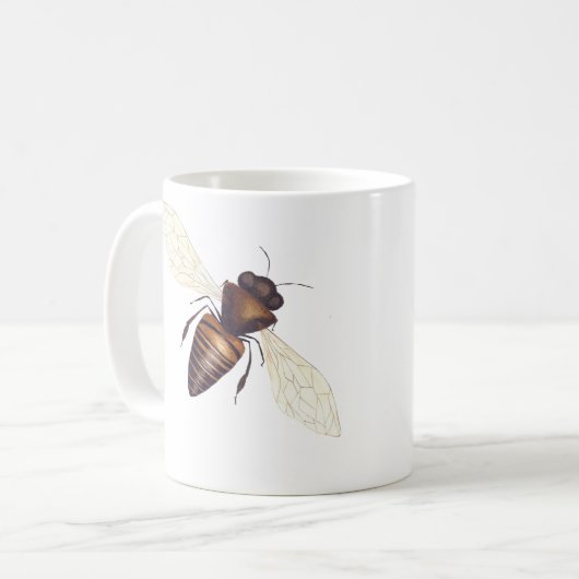 Mok voor buisjes, borstelbijen (Voorkant links)