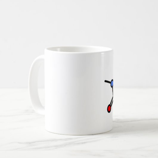 mok voor cafeïnekleur (Voorkant links)