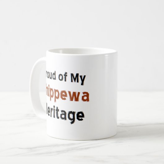 mok voor chippewa - erfgoed koffie (Voorkant links)