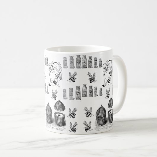 Mok voor chocolade voor hommelbruine hommel (Voorkant rechts)