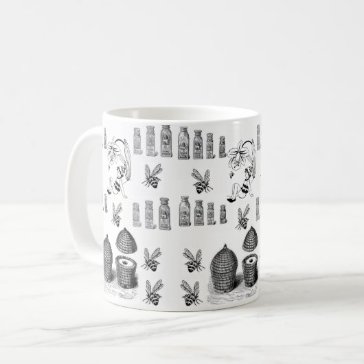 Mok voor chocolade voor hommelbruine hommel (Voorkant links)