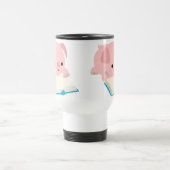 Mok voor cute Cartoon Reading Piglet Commuter (Center)
