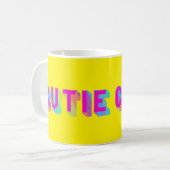 Mok voor Cutie Rainbow Typografie (Voorkant links)