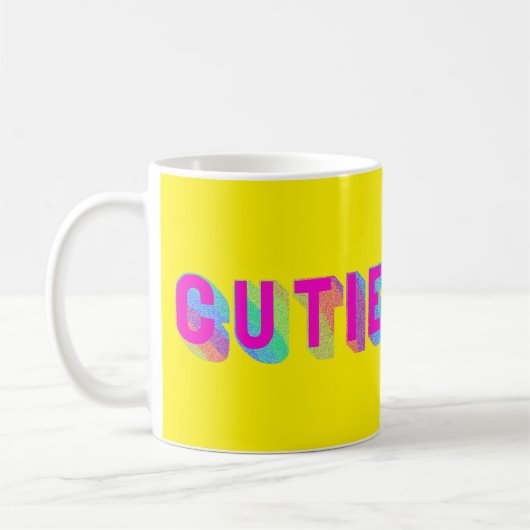 Mok voor Cutie Rainbow Typografie (Links)