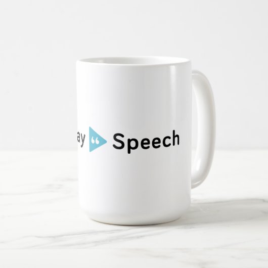 Mok voor dagelijkse spraak (Voorkant rechts)