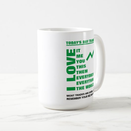 Mok voor de dagelijkse handel van vandaag (Voorkant rechts)