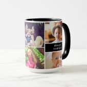 Mok voor de Grand dad familie Foto Collage (Voorkant rechts)