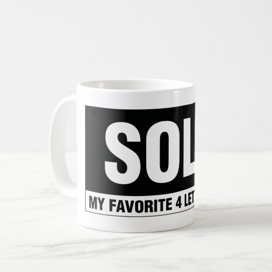 Mok voor de moderne Caligraphy-omgeving van onroer (Voorkant links)