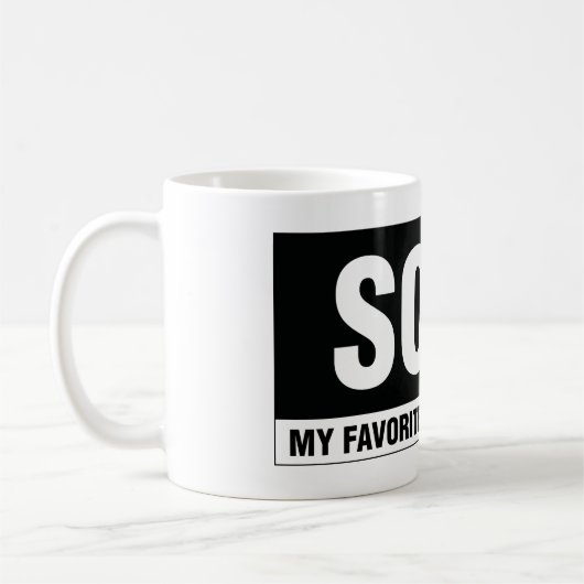 Mok voor de moderne Caligraphy-omgeving van onroer (Links)