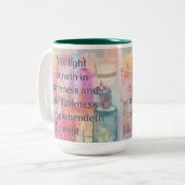 Mok voor de scriptfunctie Pastel Candle (Voorkant links)