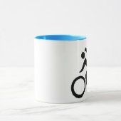 Mok voor de snelheid van het fietsmeisje (Midden)