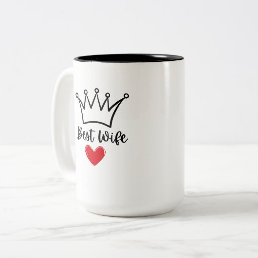 Mok voor de verjaardag van de vrouw (Voorkant links)