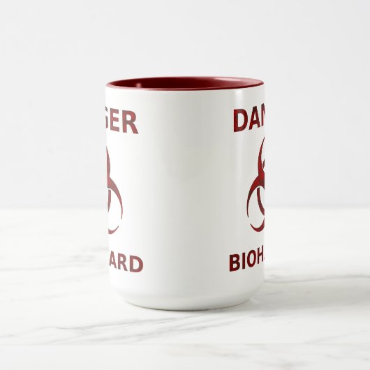 Mok voor de waarschuwing voor biogevaren (Midden)