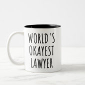 Mok voor de Werelds Okéste Advocaat Funny Geschenk (Links)