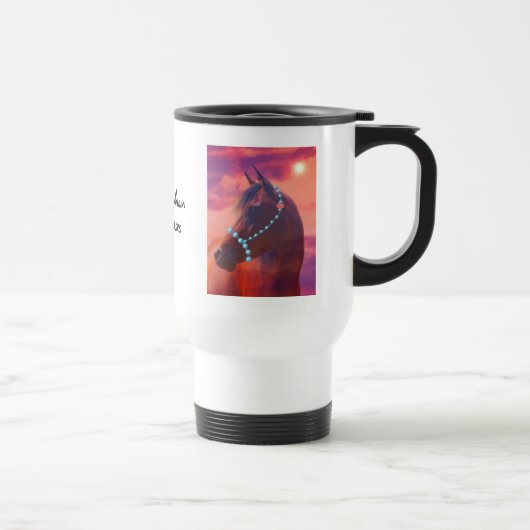 Mok voor de zon van Arabische paarden (Rechts)