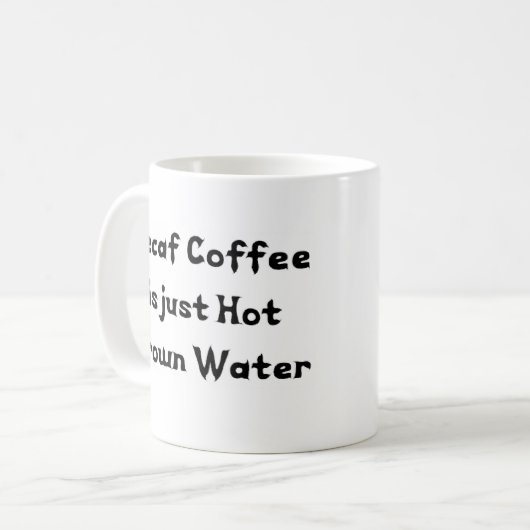 mok voor decafwaterkoffie (Voorkant links)