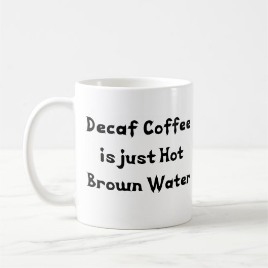 mok voor decafwaterkoffie (Links)
