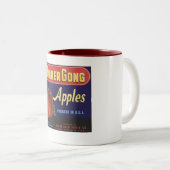 mok voor diner gong appels (Voorkant rechts)