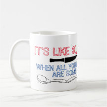 Mok voor duiven/lepels