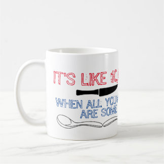 Mok voor duiven/lepels