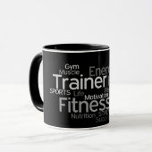 Mok voor een persoonlijk trainer of fitnesscentrum (Voorkant links)