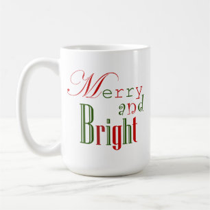 Mok voor fijne kerst en heldere kerstkoffie