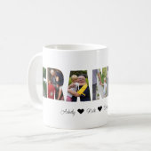 Mok voor fotocollage opa met 7 foto's (Voorkant links)