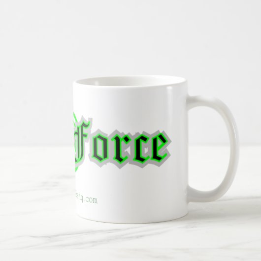Mok voor geek forceerde koffie (wit) (Rechts)