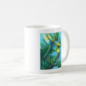 Mok voor gekleurde Drangonfly- en pijnboomkoffie (Voorkant rechts)