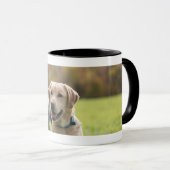Mok voor gele en zwarte labrador zwarte koffie (Voorkant rechts)