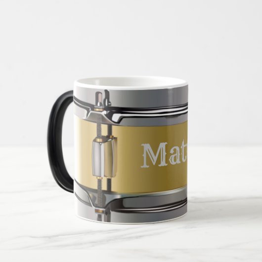 Mok voor gepersonaliseerde drummorfine (Voorkant links)