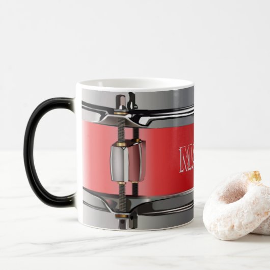 Mok voor gepersonaliseerde drummorfine (Met donut)