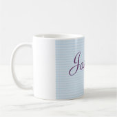 Mok voor gepersonaliseerde naam - Butterflies (Links)