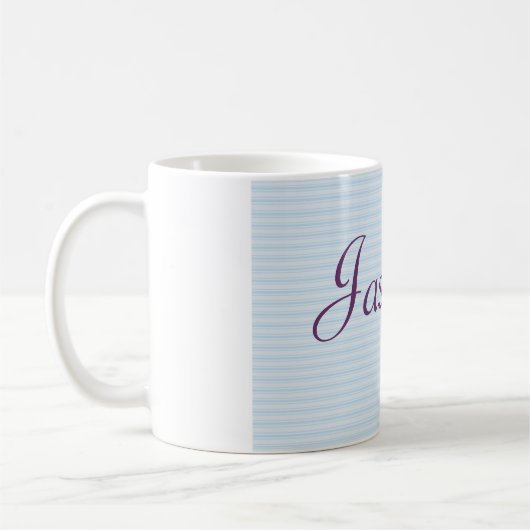 Mok voor gepersonaliseerde naam - Butterflies (Links)