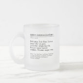 Mok voor gepersonaliseerde publicatie van glas (Links)