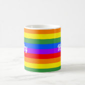 Mok voor gepersonaliseerde regenboogkoffie (Center)