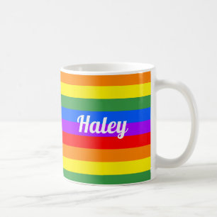 Mok voor gepersonaliseerde regenboogkoffie
